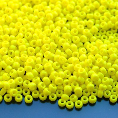 10g 9404 Opaque Yellow Miyuki Seed Beads 8/0 3mm Michael's UK Jewellery