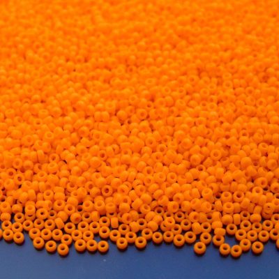 10g 9405 Opaque Tangerine Miyuki Seed Beads 15/0 1.5mm Michael's UK Jewellery