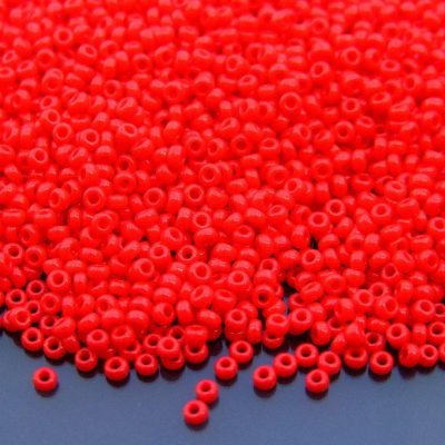 10g 9408 Opaque Red Miyuki Seed Beads 11/0 2mm Michael's UK Jewellery