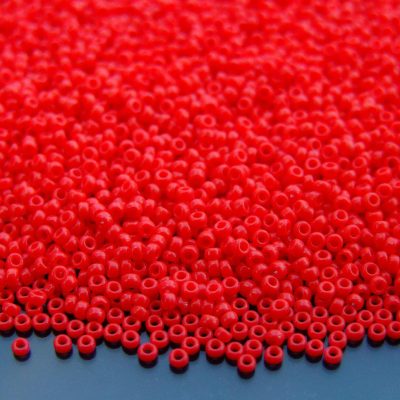 10g 9408 Opaque Red Miyuki Seed Beads 15/0 1.5mm Michael's UK Jewellery