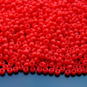 10g 9408 Opaque Red Miyuki Seed Beads 8/0 3mm Michael's UK Jewellery