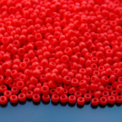 10g 9408 Opaque Red Miyuki Seed Beads 8/0 3mm Michael's UK Jewellery