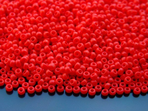 10g 9408 Opaque Red Miyuki Seed Beads 8/0 3mm Michael's UK Jewellery