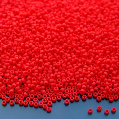 10g 9408F Opaque Dark Red Miyuki Seed Beads 15/0 1.5mm Michael's UK Jewellery