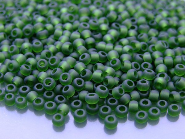 10g 940F Trans Frosted Olivine Toho Seed Beads Size 6/0 4mm Michael's UK Jewellery