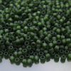 TOHO Seed Beads 940F Transparent Frosted Olivine 8/0 beads mouse