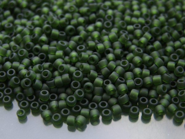 10g 940F Transparent Frosted Olivine Toho Seed Beads 8/0 3mm Michael's UK Jewellery