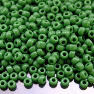 10g 9411 Opaque Green Miyuki Seed Beads 6/0 4mm Michael's UK Jewellery