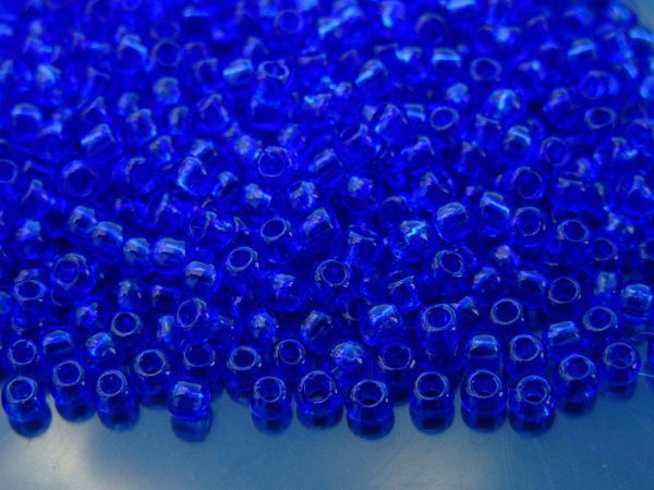10g 942 Transparent Sapphire Toho Seed Beads 6/0 4mm Michael's UK Jewellery