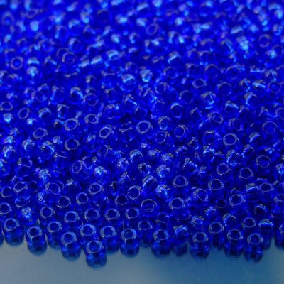 TOHO Seed Beads 942 Transparent Sapphire 8/0 beadsmouse.co.uk