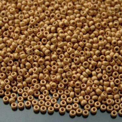 10g 94203F DURACOAT Galvanized Matte Gold Miyuki Seed Beads 11/0 2mm Michael's UK Jewellery