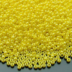 10g 9422 Opaque Yellow Luster Miyuki Seed Beads 11/0 2mm Michael's UK Jewellery