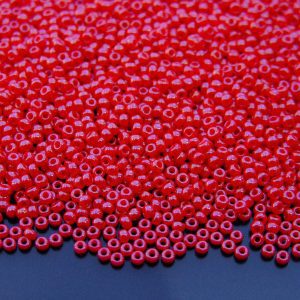 10g 9426 Opaque Red Luster Miyuki Seed Beads 11/0 2mm Michael's UK Jewellery