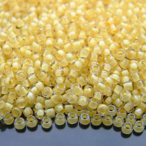 TOHO Seed Beads 961 Inside Color Crystal Butter Lined 8/0 beads mouse