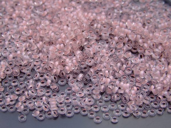 10g 967 Inside Color Crystal Neon Rosaline Lined Toho Demi Round Seed Beads 8/0 3mm Michael's UK Jewellery