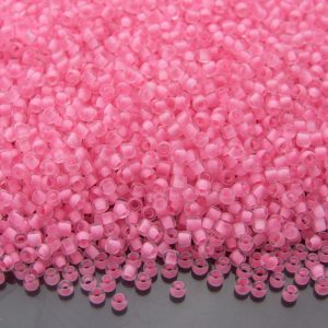 TOHO Seed Beads 969 Inside Color Crystal Neon Carnation Lined 11/0 BEADS MOUSE
