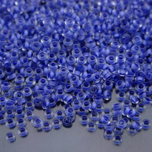 10g 977 Inside Color Crystal Neon Purple Lined Toho Demi Round Seed Beads 8/0 3mm Michael's UK Jewellery