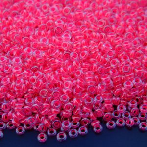 10g 978 Luminous Neon Pink Toho Demi Round Seed Beads 8/0 3mm Michael's UK Jewellery