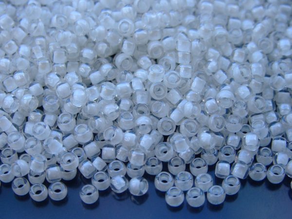 10g 981 Inside Color Crystal/Snow Lined Toho Seed Beads 6/0 4mm Michael's UK Jewellery