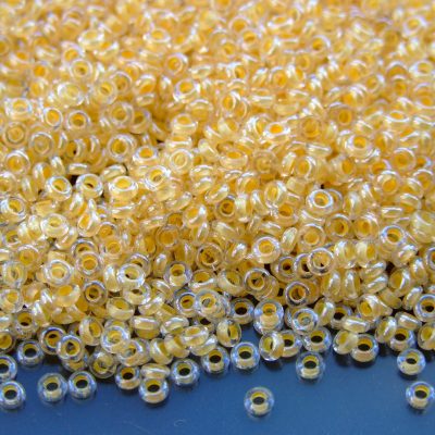 10g 983 Inside Color Crystal Custard Lined Toho Demi Round Seed Beads 8/0 3mm Michael's UK Jewellery