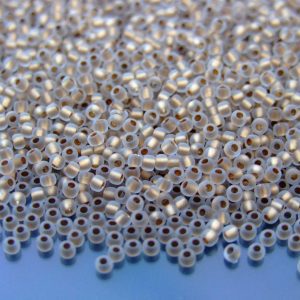 TOHO Seed Beads 989F Gold Lined Frosted Crystal 11/0 beads mouse