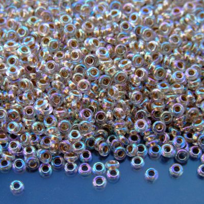 10g 994 Gold Lined Crystal Rainbow Toho Demi Round Seed Beads 8/0 3mm Michael's UK Jewellery