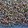 TOHO Seed Beads 999 Gold Lined Black Diamond Rainbow 8/0 beads mouse