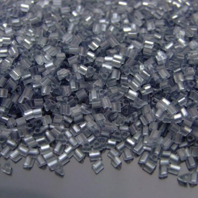 TOHO Triangle Beads 9BF Transparent Frosted Gray 11/0 beadsmouse.co.uk