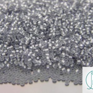 10g 9F Transparent Light Grey Frosted Toho Seed Beads 15/0 1.5mm Michael's UK Jewellery