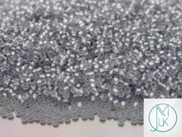 10g 9F Transparent Light Grey Frosted Toho Seed Beads 15/0 1.5mm Michael's UK Jewellery