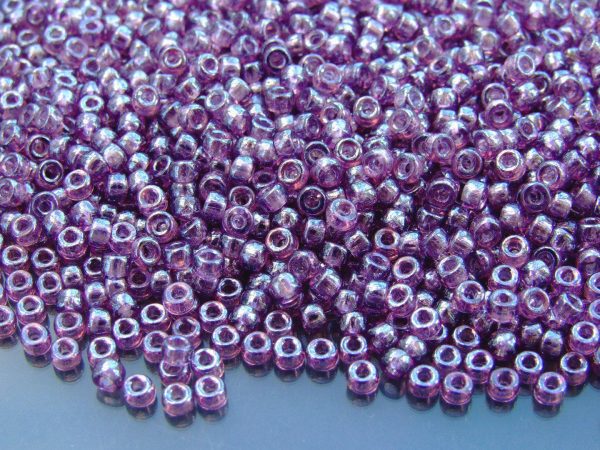 10g Amethyst Luster MATUBO Seed Beads 8/0 3mm Michael's UK Jewellery
