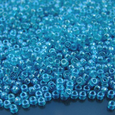 10g Aquamarine Luster MATUBO Seed Beads 8/0 3mm Michael's UK Jewellery