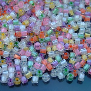 10g BMP Color Lined Pastel Mix Toho Cube Seed Beads 3mm Michael's UK Jewellery