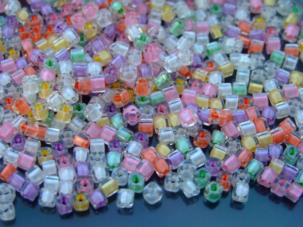 10g BMP Color Lined Pastel Mix Toho Cube Seed Beads 3mm Michael's UK Jewellery
