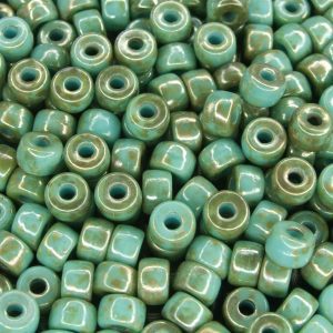 10g Blue Turquoise Rembrandt MATUBO Seed Beads 2/0 6mm Michael's UK Jewellery