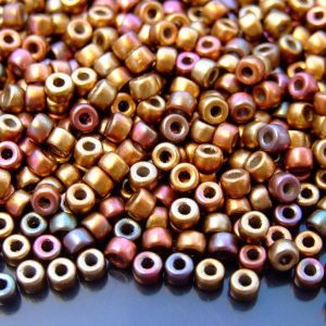 10g Bronze Rainbow B MATUBO Seed Beads 6/0 4mm Michael's UK Jewellery