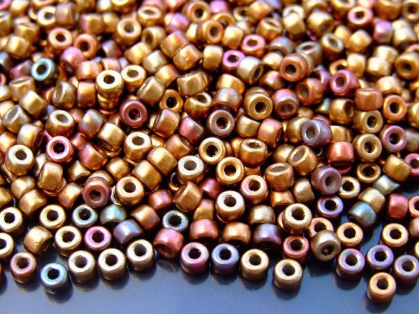 10g Bronze Rainbow B MATUBO Seed Beads 6/0 4mm Michael's UK Jewellery