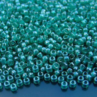 10g Emerald Luster MATUBO Seed Beads 8/0 3mm Michael's UK Jewellery