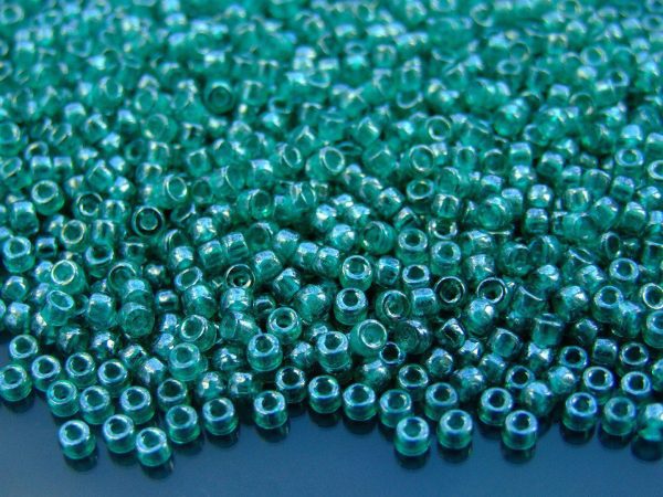 10g Emerald Luster MATUBO Seed Beads 8/0 3mm Michael's UK Jewellery