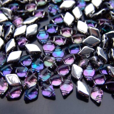 10g GemDuo Beads Backlit Blue Amethyst Michael's UK Jewellery