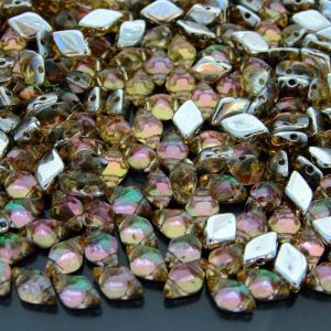 10g GemDuo Beads Backlit Pink Citrine Michael's UK Jewellery