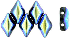 10g GemDuo Beads Black Jet AB Michael's UK Jewellery