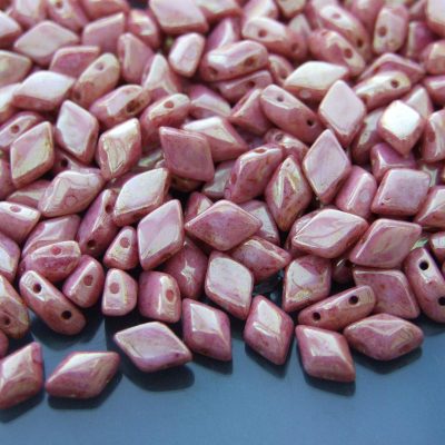 10g GemDuo Beads Chalk Red Luster Michael's UK Jewellery