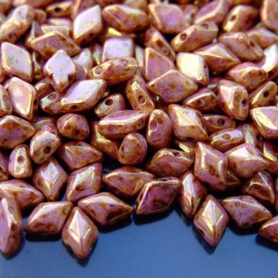 10g GemDuo Beads Chalk Senegal Brown Michael's UK Jewellery