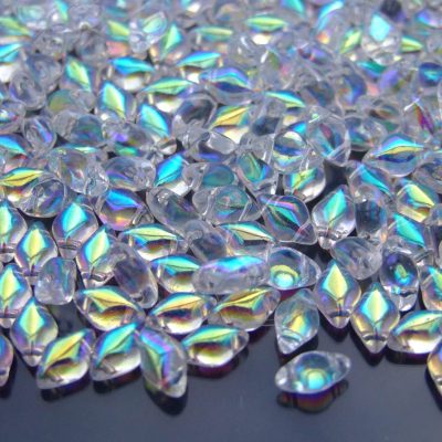 10g GemDuo Beads Crystal AB Michael's UK Jewellery