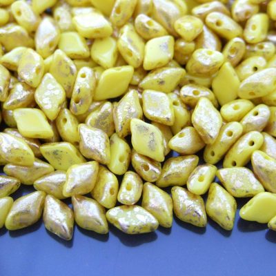 10g GemDuo Beads Gold Splash Lemon Michael's UK Jewellery