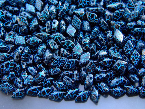 10g GemDuo Beads Ionic Jet Blue Michael's UK Jewellery
