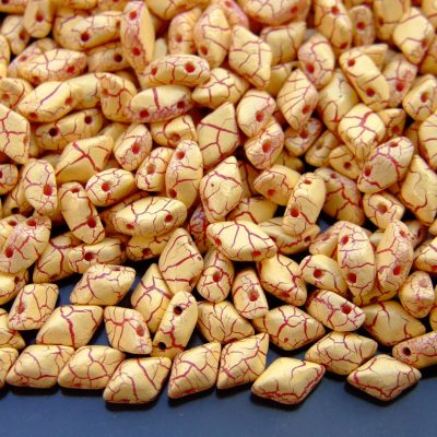 10g GemDuo Beads Ionic Light Yellow Dark Red Michael's UK Jewellery