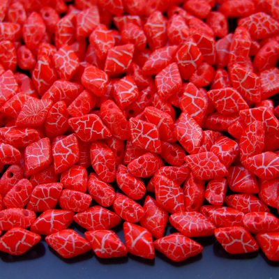 10g GemDuo Beads Ionic Red White Michael's UK Jewellery