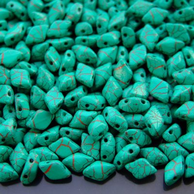 10g GemDuo Beads Ionic Turquoise Green Brown Michael's UK Jewellery